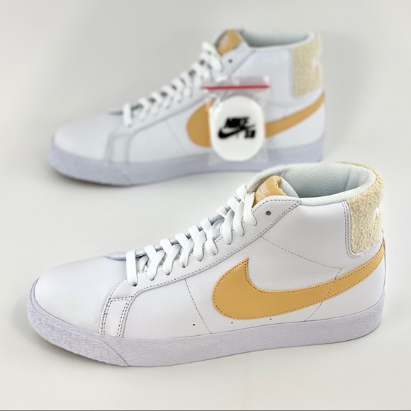 Nike SB Blazer Mid Premium Sneakers Core Gold - Picture 3 of 12